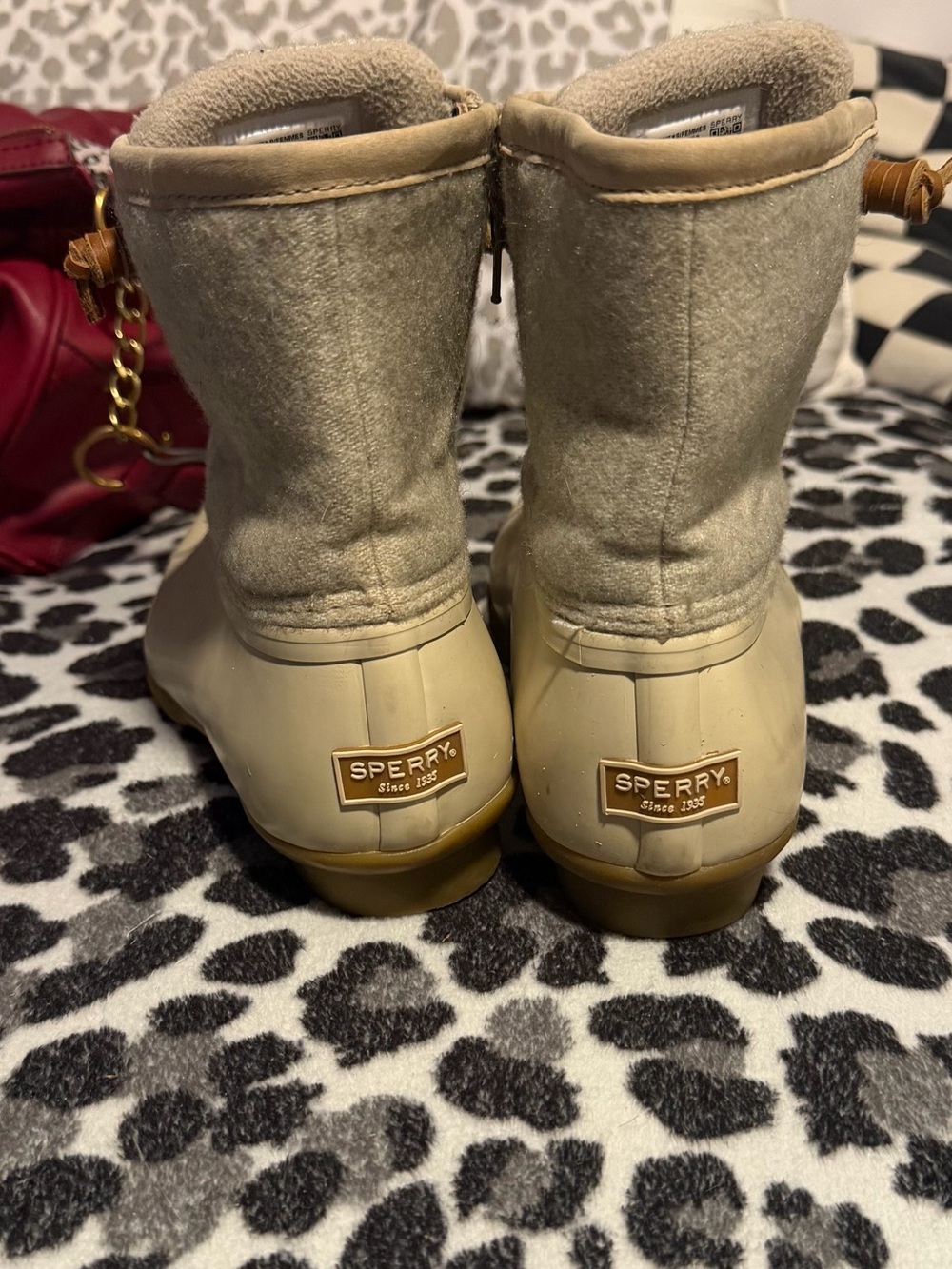 Sperry Women's Tan/Cream Duck Boots